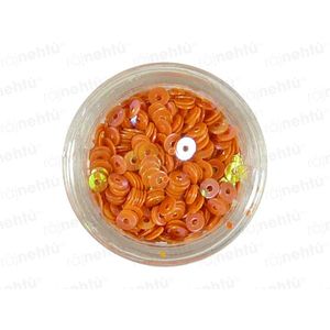 Zdobení na nehty, kolečka (dutá) CDčka - oranžová obraz