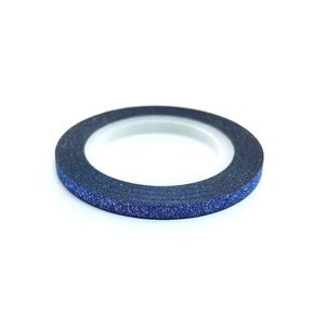 Zdobící páska 3mm - glitter modrá obraz