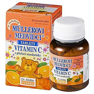 Dr.Müller Müllerovi medvídci s vitaminem C mandarinka 45 tablet obraz