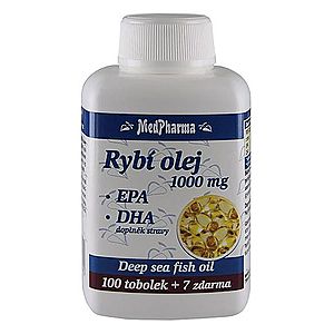 Medpharma Rybí olej 1000 mg + EPA + DHA 107 tobolek obraz