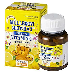 Dr. Müller Müllerovi medvídci s vitaminem C citron 45 tablet obraz