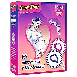 VitaHarmony GraviPop lízátka při nevolnosti v těhotenství 12 ks obraz