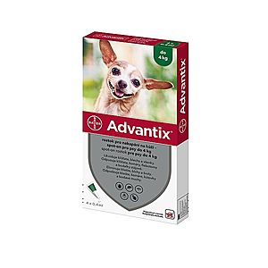 Advantix pro psy do 4 kg spot-on 4x0, 4 ml obraz