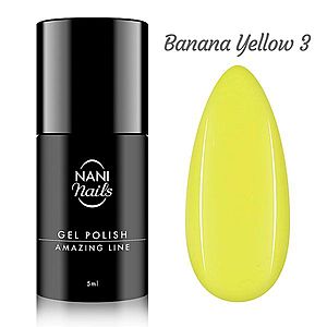 NANI gel lak Amazing Line 5 ml - Banana Yellow obraz
