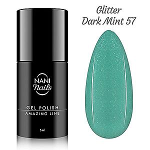 NANI gel lak Amazing Line 5 ml - Glitter Dark Mint obraz