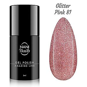 NANI gel lak Amazing Line 5 ml - Glitter Pink obraz