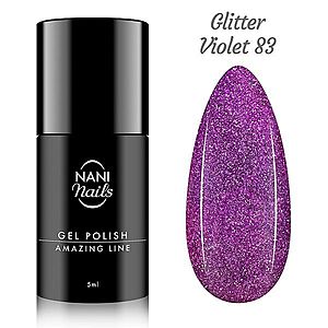 NANI gel lak Amazing Line 5 ml - Glitter Violet obraz