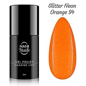 NANI gel lak Amazing Line 5 ml - Glitter Neon Orange obraz