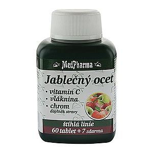 Medpharma Jablečný ocet + vitamin C + vláknina + chrom 67 tablet obraz