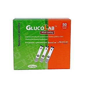 Glucolab Testovací proužky pro glukometr GlucoLab 50 ks obraz