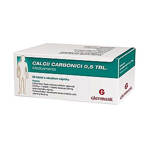 Medicamenta Calcii Carbonici 0, 5 50 tablet obraz