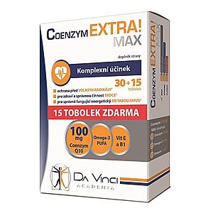 Da Vinci Academia Coenzym EXTRA! Max 100 mg 30+15 tobolek obraz