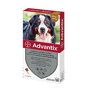 Advantix pro psy od 40 do 60 kg spot-on 1x6 ml obraz