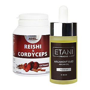 ANTI-AGING balíček: Etani Arganový olej 30ml + Adiel Reishi & Cordyceps 90 kapslí obraz