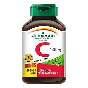 Jamieson Vitamin C s postupným uvolňováním 1000 mg 120 tablet obraz