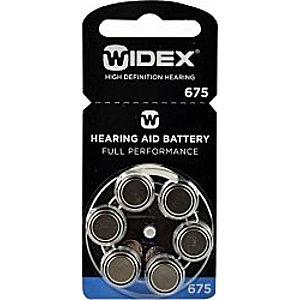 Widex 675 baterie do naslouchadel 6 ks obraz