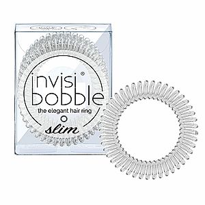 Invisibobble SLIM Crystal Clear gumička do vlasů 3 ks obraz