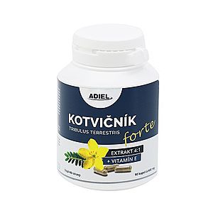 Adiel Kotvičník zemní Forte s vitamínem E 90 cps. 1 balení: 1x90 kapslí obraz