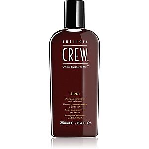 American Crew Hair & Body 3-IN-1 šampón, kondicionér a sprchový gel 3 v 1 pro muže 250 ml obraz