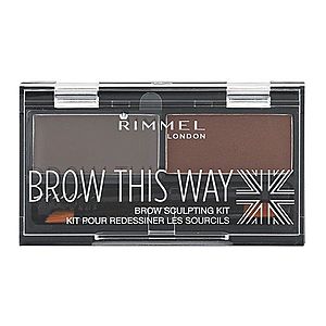 Rimmel Brow This Way paleta pro líčení obočí odstín 003 Dark Brown 1, 3 g obraz