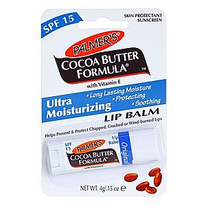 Palmer’s Face & Lip Cocoa Butter Formula hydratační balzám na rty SPF 15 příchuť Original Cocoa Butter 4 g obraz