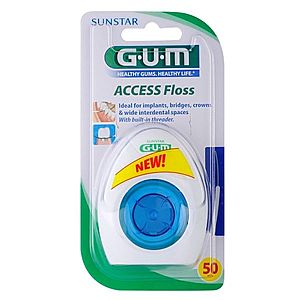 G.U.M Access Floss dentální nit na rovnátka a implantáty 50 ks obraz