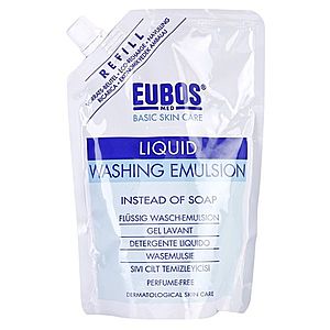 Eubos Basic Skin Care Blue mycí emulze bez parfemace náhradní náplň 400 ml obraz