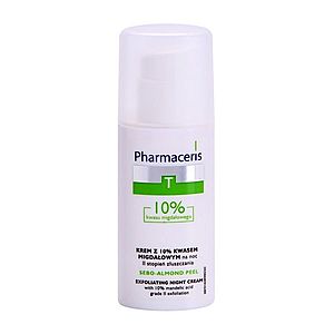 Pharmaceris T-Zone Oily Skin Sebo-Almond Peel noční regulační a čisticí pleťový krém pro obnovu povrchu pleti 50 ml obraz