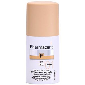 Pharmaceris F-Fluid Foundation intenzivně krycí make-up s dlouhotrvajícím efektem SPF 20 odstín 01 Ivory 30 ml obraz