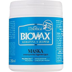 L’biotica Biovax Keratin & Silk regenerační maska pro hrubé vlasy 250 ml obraz