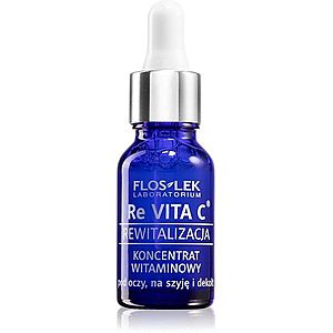 FlosLek Laboratorium Re Vita C 40+ vitamínový koncentrát na oční okolí, krk a dekolt 15 ml obraz