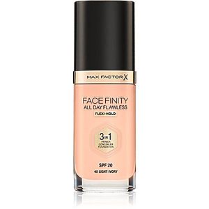 Max Factor Facefinity All Day Flawless dlouhotrvající make-up SPF 20 odstín 40 Light Ivory 30 ml obraz