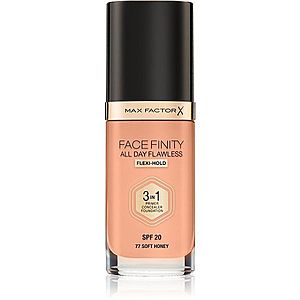 Max Factor Facefinity All Day Flawless dlouhotrvající make-up SPF 20 odstín 77 Soft Honey 30 ml obraz