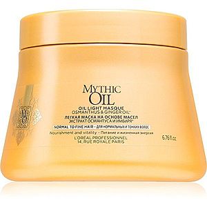 L’Oréal Professionnel Mythic Oil lehká olejová maska pro normální až jemné vlasy bez parabenů a silikonů 200 ml obraz