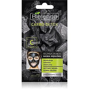 Bielenda Carbo Detox Active Carbon čisticí maska s aktivním uhlím pro mastnou a smíšenou pleť 8 g obraz
