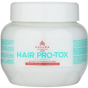 Kallos Hair Pro-Tox maska pro slabé a poškozené vlasy s kokosovým olejem, kyselinou hyaluronovou a kolagenem 275 ml obraz