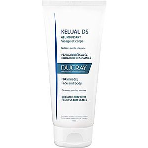 Ducray Kelual DS pěnivý gel pro jemné mytí podrážděné pokožky na obličej a tělo 200 ml obraz
