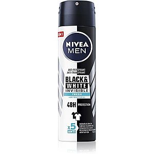 Nivea Men Invisible Black & White sprej antiperspirant pro muže Fresh 150 ml obraz