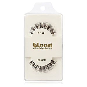 Bloom Natural nalepovací řasy z přírodních vlasů No. 415 (Black) 1 cm obraz