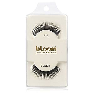 Bloom Natural nalepovací řasy z přírodních vlasů No. 1 (Black) 1 cm obraz