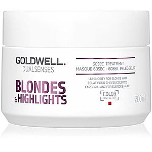 Goldwell Dualsenses Blondes & Highlights regenerační maska neutralizující žluté tóny 200 ml obraz