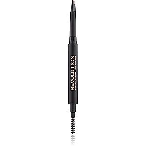 Makeup Revolution Duo Brow Definer precizní tužka na obočí odstín Medium Brown 0.15 g obraz