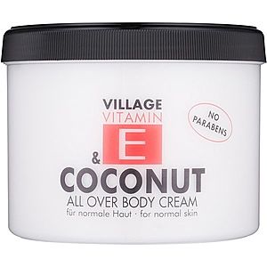 Village Vitamin E Coconut tělový krém bez parabenů 500 ml obraz