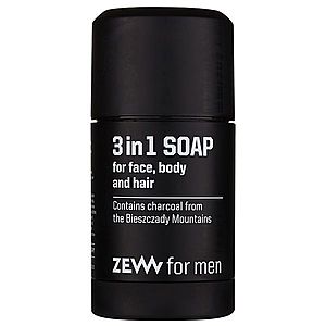 Zew For Men 3 in 1 Soap přírodní tuhé mýdlo na obličej, tělo a vlasy 3 v 1 85 ml obraz
