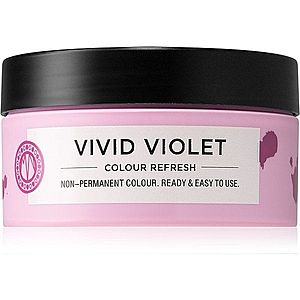 Maria Nila Colour Refresh Vivid Violet jemná vyživující maska bez permanentních barevných pigmentů výdrž 4 – 10 umytí 0.22 100 ml obraz