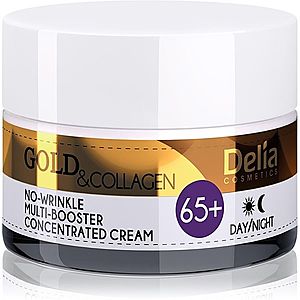 Delia Cosmetics Gold & Collagen 65+ protivráskový krém s regeneračním účinkem 50 ml obraz