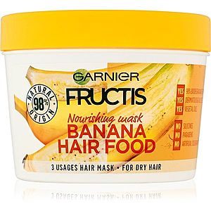 Garnier Fructis Banana Hair Food vyživující maska pro suché vlasy 390 ml obraz