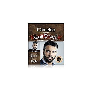 Delia Cosmetics Cameleo Men jednorázová barva pro okamžité zakrytí šedin odstín 1.0 Black 2x15 ml obraz