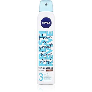 Nivea Fresh Revive suchý šampon pro tmavé vlasy Dark Tones 200 ml obraz
