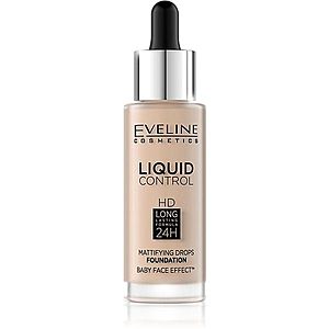 Eveline Cosmetics Liquid Control tekutý make-up s pipetou odstín 010 Light Beige 32 ml obraz